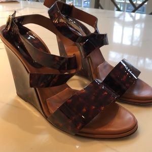 Diane Von Furstenberg tortoise wedge sandal